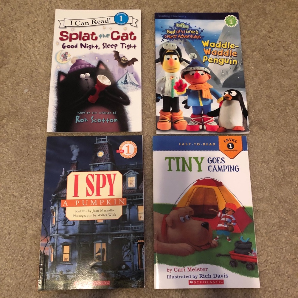 (5) Level 1 Reading Books